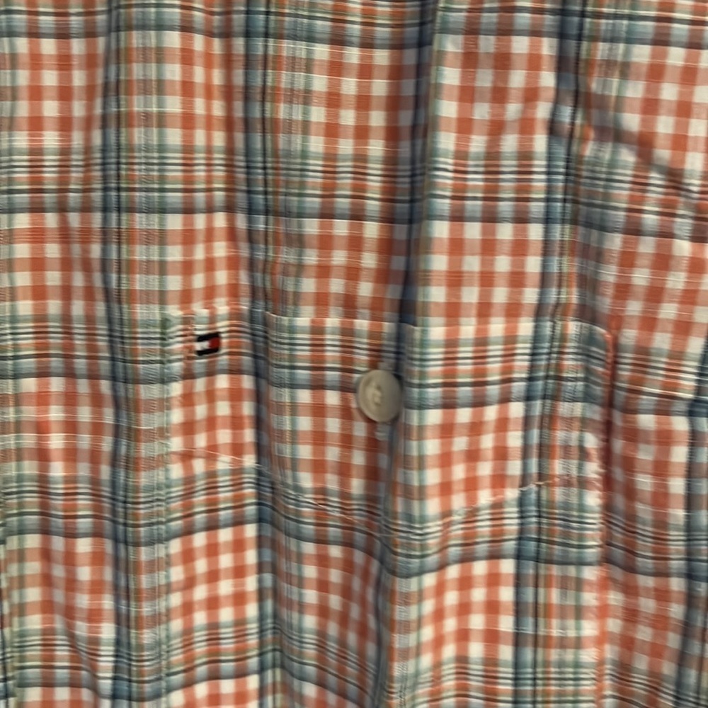 Tommy Hilfiger Mens checked dress shirt cotton - Picture 5 of 5